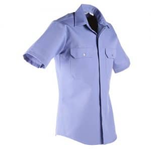 1540-00 Lion Brigade Poly/Cotton Short Sleeve Shirt – Medium Blue