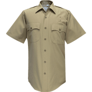 90R6504 Flying Cross Silvertan Short Sleeve Dry-Clean Only