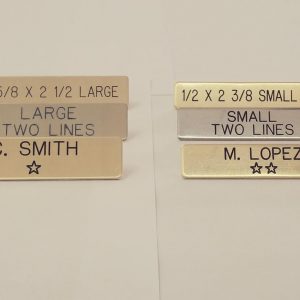 49R Engraved Name Tags