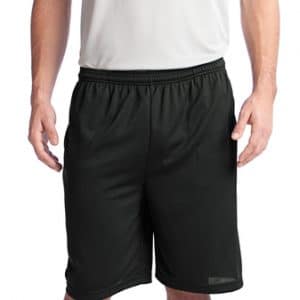 355P Sport-Tek PosiCharge Black Shorts w/ Pockets