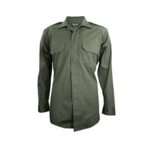 11267 Forest Green Mini-Ripstop Corrections Long Sleeve Shirt